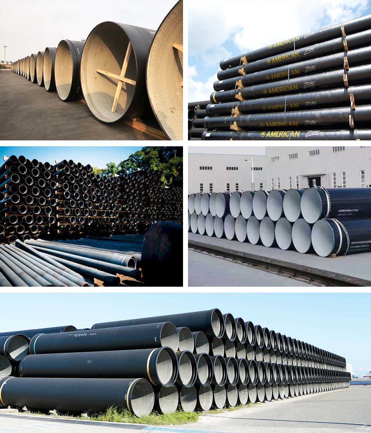 Tuyau en fonte ductile pour l'approvisionnement en eau Ductile Iron Pipe For Water Supply
