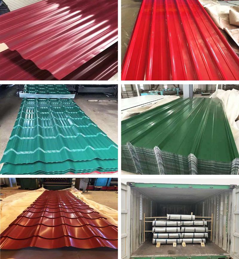 Feuille de toiture enduite de couleur Color Coated Roofing Sheet